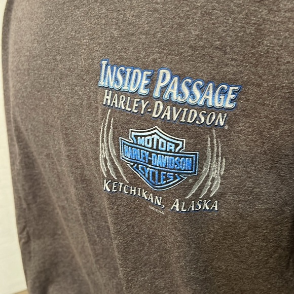 HARLEY DAVIDSON ALASKA GRAY TEE SHIRT MENS SIZE XL - Picture 5 of 12